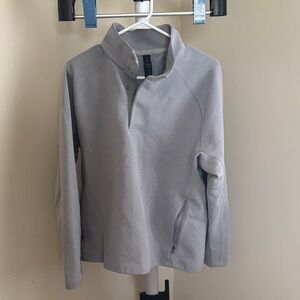Lululemon Athletica Light Gray Snap Pullover